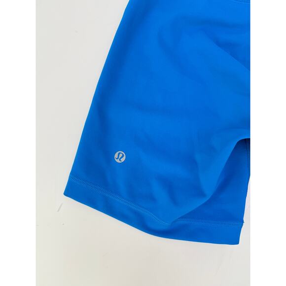 lululemon poolside blue wunder train bikers - size 6, 6" inseam - Picture 3 of 5